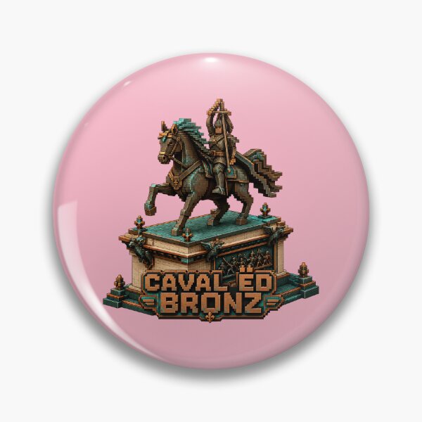 Item preview, Caval ed Bronz Torino Statue Blocky Voxel Art designed and sold by Torinostalgia.