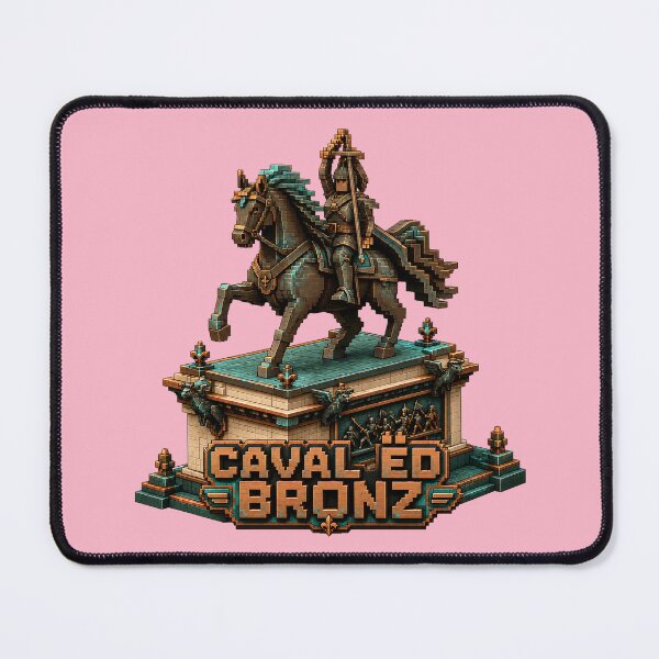 Item preview, Caval ed Bronz Torino Statue Blocky Voxel Art designed and sold by Torinostalgia.