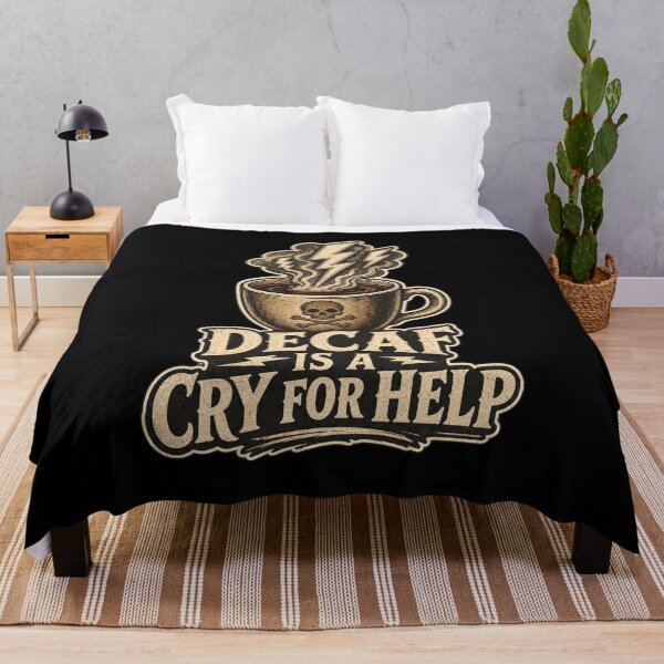 Item preview, Decaf Is A Cry For Help Shirt, Funny Coffee Lover T-Shirt, Caffeine Humor Tee, Funny Coffee Gift Shirt, Vintage Coffee Addict Graphic designed and sold by TshirtsLabs.