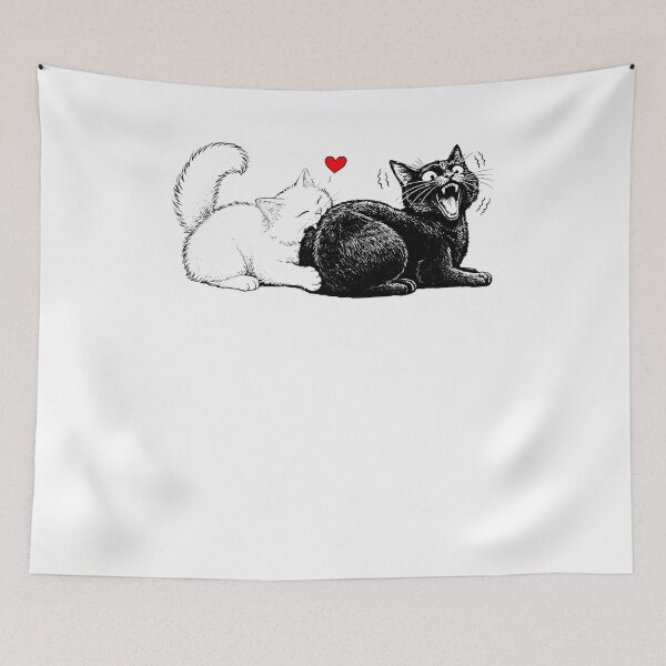 Item preview, Cat Biting Cat Funny Meme designed and sold by ellapaintcoast.