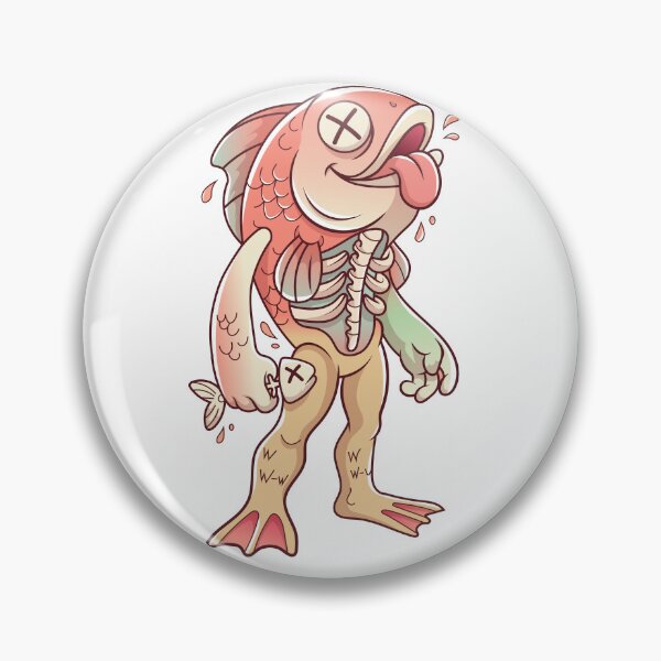 Item preview, Funny Zombie Fish Creature Cartoon designed and sold by Rupesh-Art26.