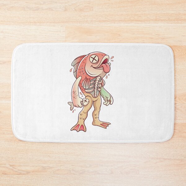 Item preview, Funny Zombie Fish Creature Cartoon designed and sold by Rupesh-Art26.