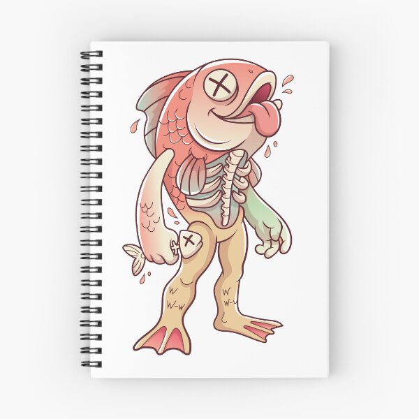 Item preview, Funny Zombie Fish Creature Cartoon designed and sold by Rupesh-Art26.