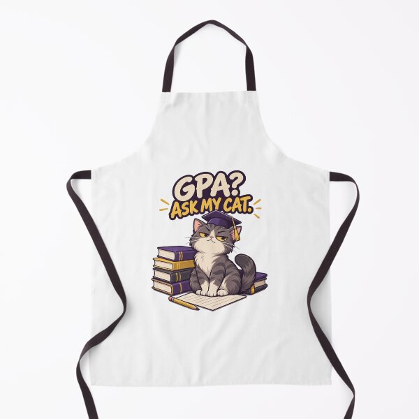 Item preview, GPA? Ask My Cat – Funny College Student Cat Academic Humor designed and sold by Print-Mingle01.