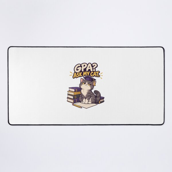 Item preview, GPA? Ask My Cat – Funny College Student Cat Academic Humor designed and sold by Print-Mingle01.