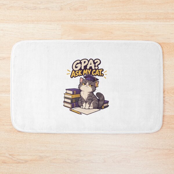 Item preview, GPA? Ask My Cat – Funny College Student Cat Academic Humor designed and sold by Print-Mingle01.