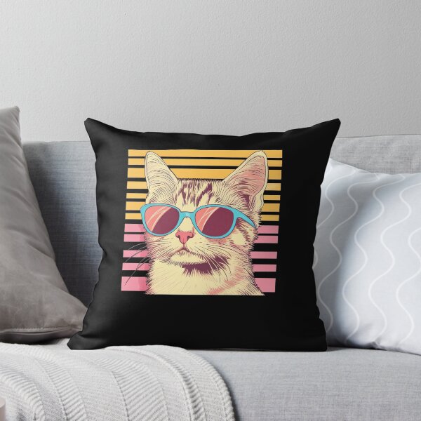 Item preview, Vintage Cat Wearing Sunglasses Retro designed and sold by ellapaintcoast.