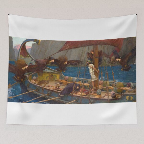Item preview, Ulysses and the Sirens (1891) by John William designed and sold by EDDANI.