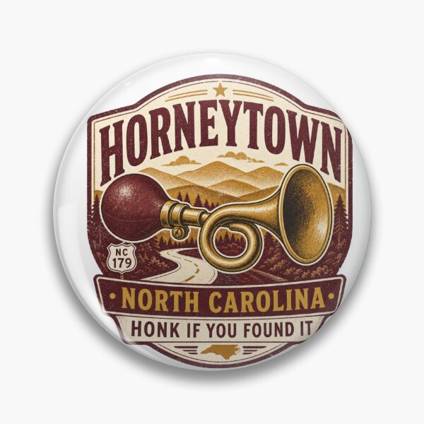 Item preview, Horneytown, North Carolina – Honk If You Found It Vintage Travel Design designed and sold by HROC.