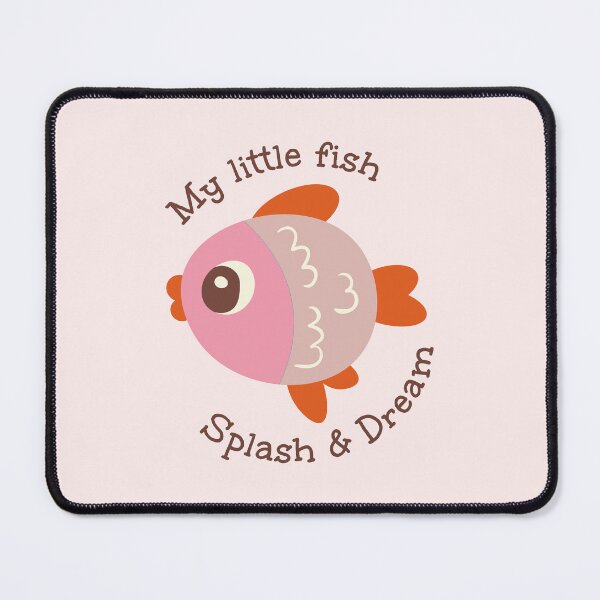Item preview, My Little Fish - Cute Pink Fish Illustration designed and sold by Drawings Project.