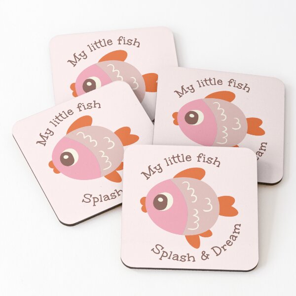 Item preview, My Little Fish - Cute Pink Fish Illustration designed and sold by Drawings Project.
