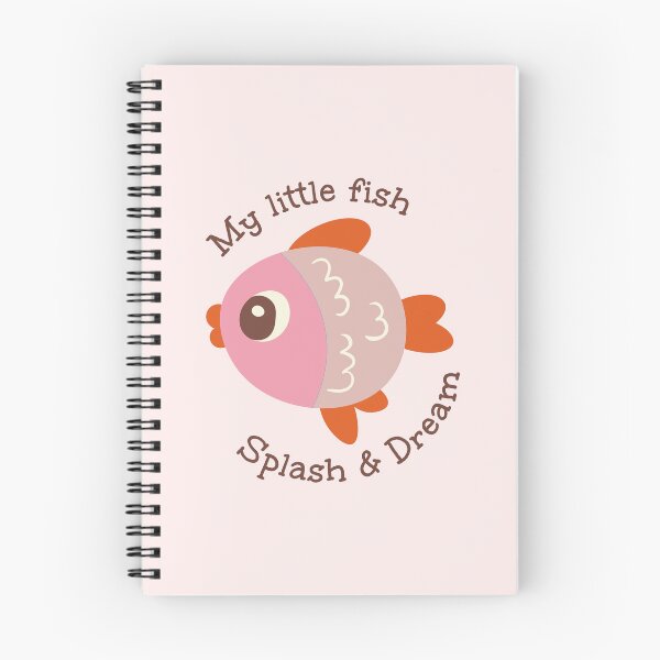 Item preview, My Little Fish - Cute Pink Fish Illustration designed and sold by Drawings Project.