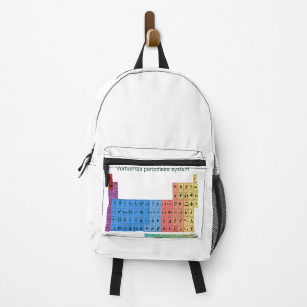Item preview, Danish playful visual periodic table of verbs - green letters designed and sold by VerbaDidactica.