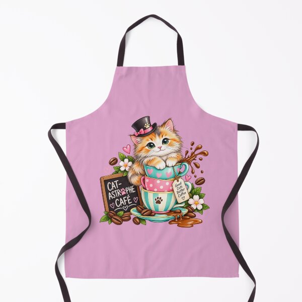 Item preview, Cat Astrophe Café Teacup Kitten designed and sold by StickyDelights.