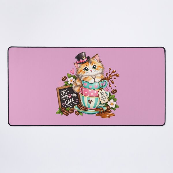 Item preview, Cat Astrophe Café Teacup Kitten designed and sold by StickyDelights.