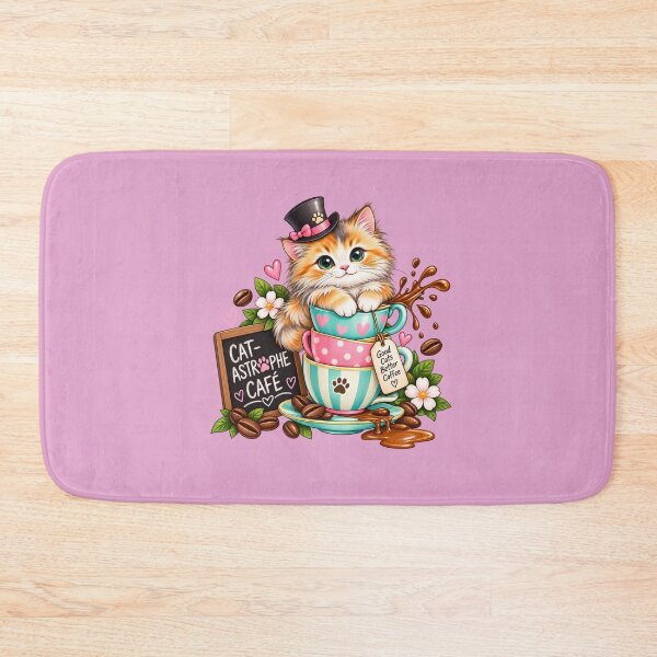 Item preview, Cat Astrophe Café Teacup Kitten designed and sold by StickyDelights.