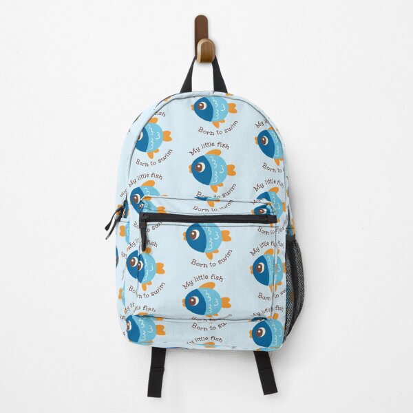 Item preview, My Little Fish - Cute Blue Fish Illustration designed and sold by Drawings Project.