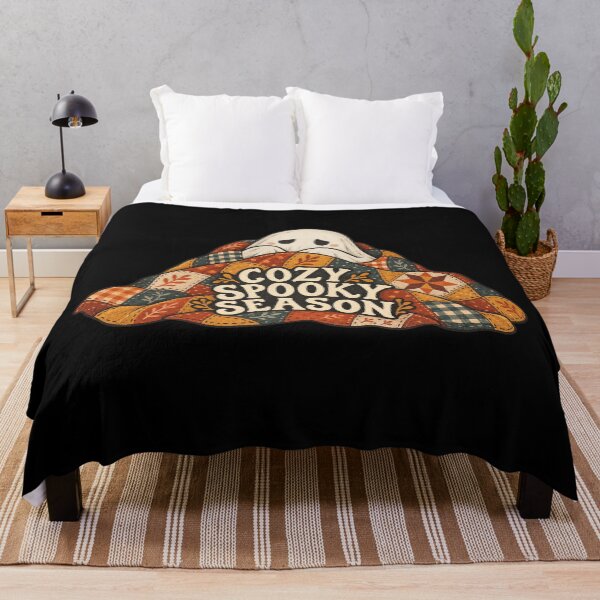 Item preview, Cozy Spooky Season Patchwork Quilt Ghost designed and sold by AMICO77.