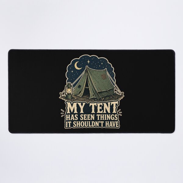 Item preview, My Tent Has Seen Things It Shouldn't Have Shirt, Funny Camping T-Shirt, Outdoor Humor Tee, Funny Camper Gift Shirt, Vintage Camping Graphic designed and sold by TshirtsLabs.