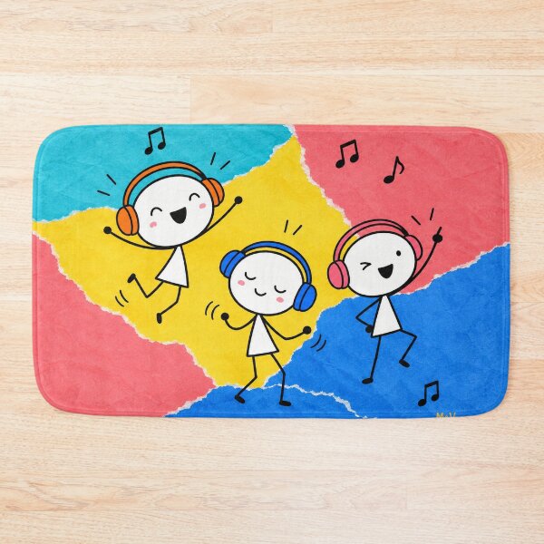 Item preview, Happy Fynky Kids Dancing Together designed and sold by Qenlo.