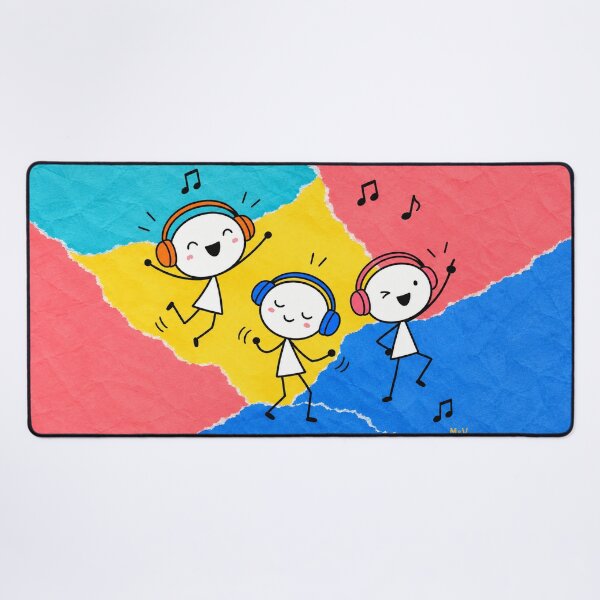 Item preview, Happy Fynky Kids Dancing Together designed and sold by Qenlo.