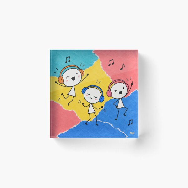 Item preview, Happy Fynky Kids Dancing Together designed and sold by Qenlo.
