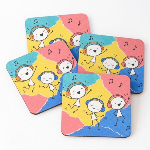 Item preview, Happy Fynky Kids Dancing Together designed and sold by Qenlo.