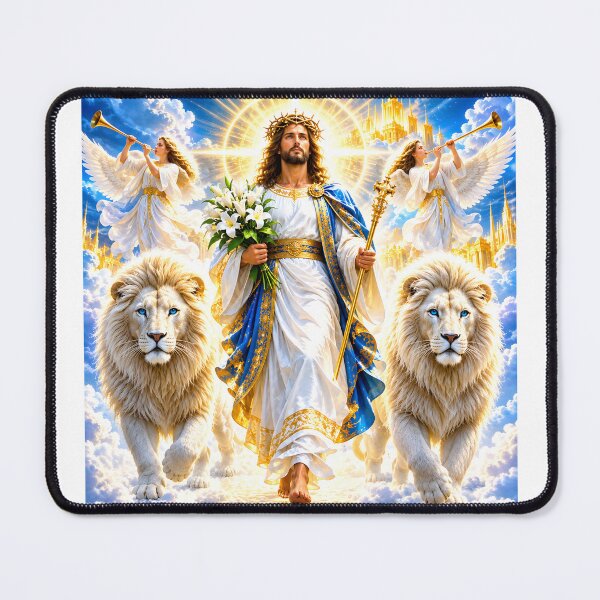 Item preview, Jesus Christ With Lions in Heaven designed and sold by MagicCrystal.