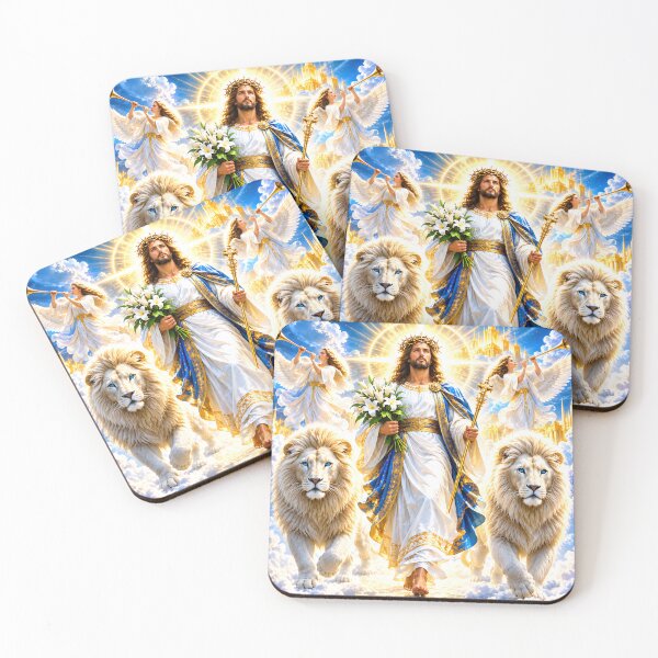Item preview, Jesus Christ With Lions in Heaven designed and sold by MagicCrystal.