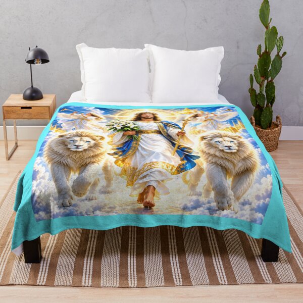 Item preview, Jesus Christ With Lions in Heaven designed and sold by MagicCrystal.