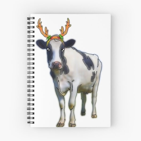 Item preview, Rupert the Cow wearing antler hat – animalzinhats designed and sold by Ashley’sAnimalz.