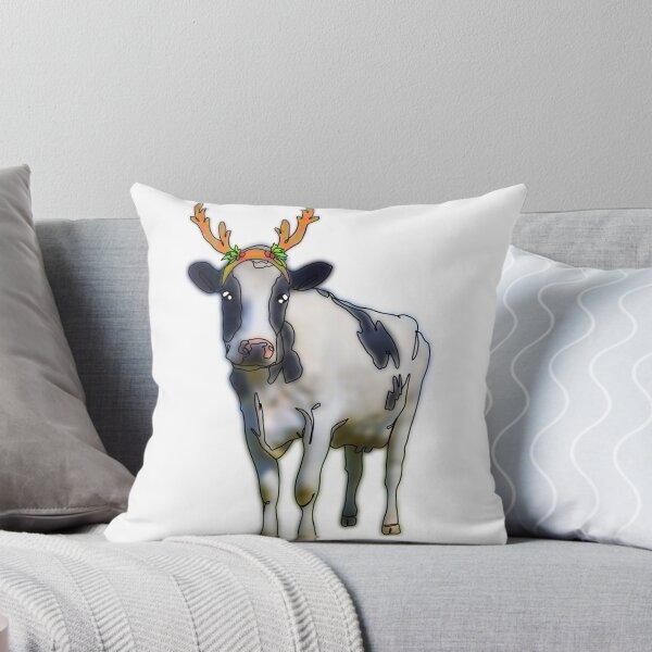 Item preview, Rupert the Cow wearing antler hat – animalzinhats designed and sold by Ashley’sAnimalz.