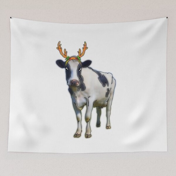 Item preview, Rupert the Cow wearing antler hat – animalzinhats designed and sold by Ashley’sAnimalz.