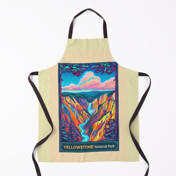 Item preview, Yellowstone National Park Grand Canyon & Lower Falls Travel Poster designed and sold by ArtworkNorth.
