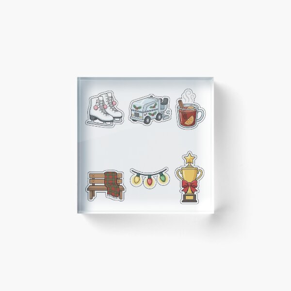 Item preview, Ice Skating Rink Winter Sticker Pack - Figure Skate Favorites Set designed and sold by SimpleP.