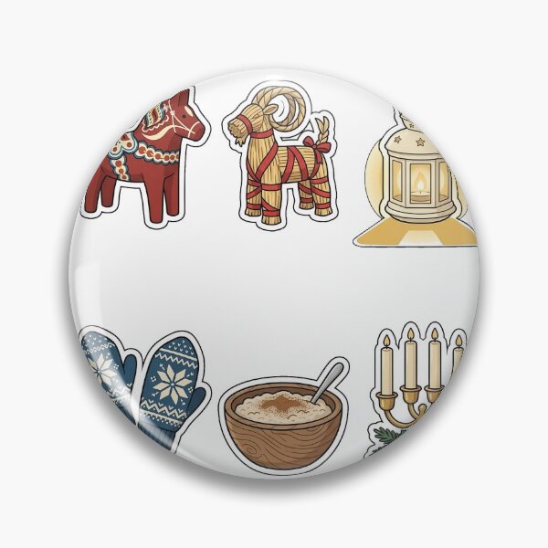Item preview, Scandinavian Hygge Christmas Sticker Pack - Nordic Folk Collection designed and sold by SimpleP.