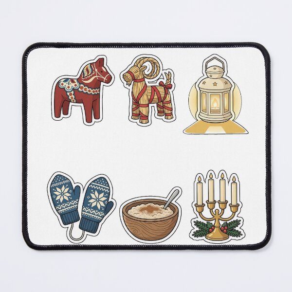 Item preview, Scandinavian Hygge Christmas Sticker Pack - Nordic Folk Collection designed and sold by SimpleP.