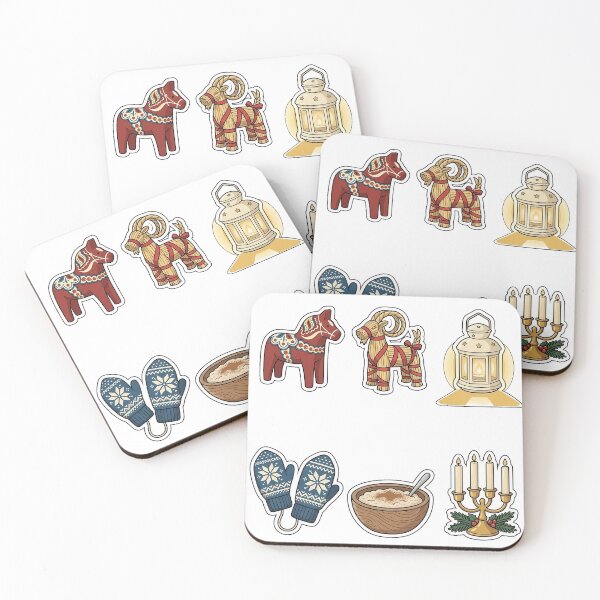 Item preview, Scandinavian Hygge Christmas Sticker Pack - Nordic Folk Collection designed and sold by SimpleP.