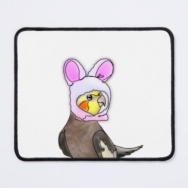 Item preview, Chuck the Cockatiel in mouse hat - animalzinhats designed and sold by Ashley’sAnimalz.