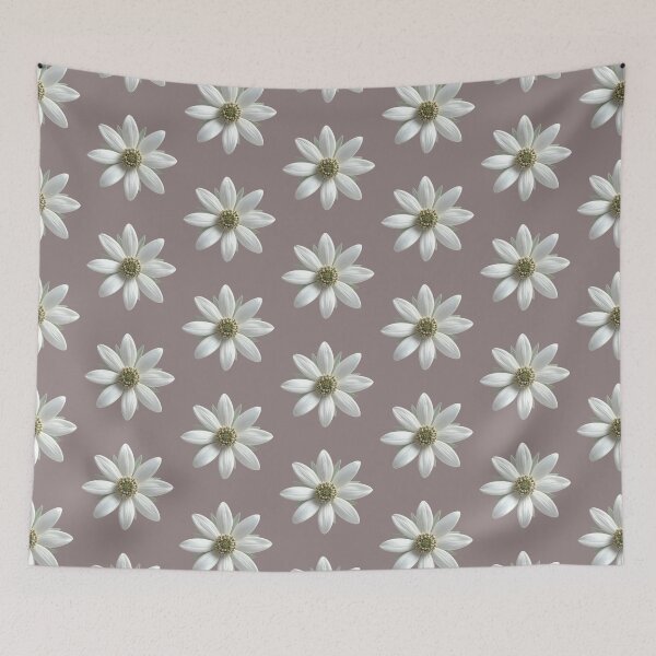 Item preview, Dusty Lavender Elegant Daisy Flower Pattern designed and sold by ​Jyoti Digital Artist.