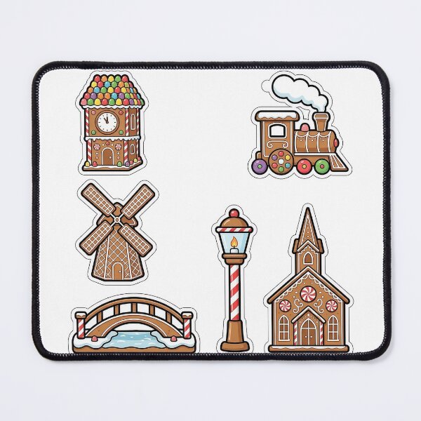 Item preview, Gingerbread Town Christmas Sticker Pack - Candy Architecture Favorites designed and sold by SimpleP.