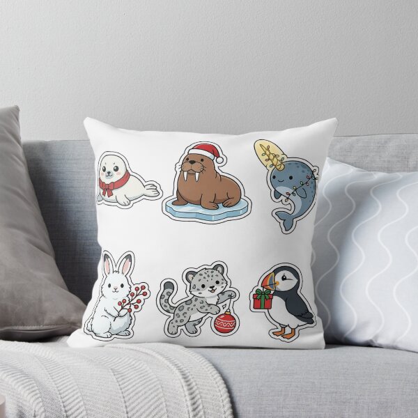 Item preview, Cute Arctic Wildlife Christmas Sticker Pack - Winter Animals Set designed and sold by SimpleP.
