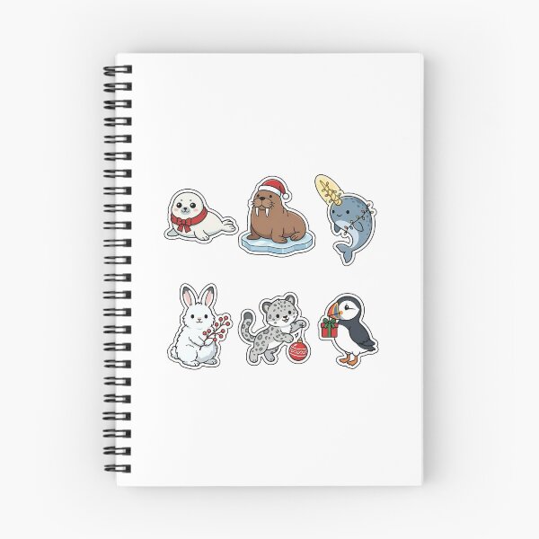 Item preview, Cute Arctic Wildlife Christmas Sticker Pack - Winter Animals Set designed and sold by SimpleP.