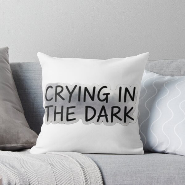 Item preview, White and Black cloud Grey line with "Crying In The Dark" designed and sold by littleearty.