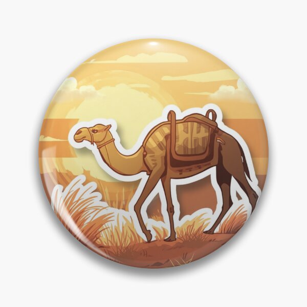 Item preview, Camel Desert Journey with Saddle | Arabian Desert Travel Illustration designed and sold by Pandey14.