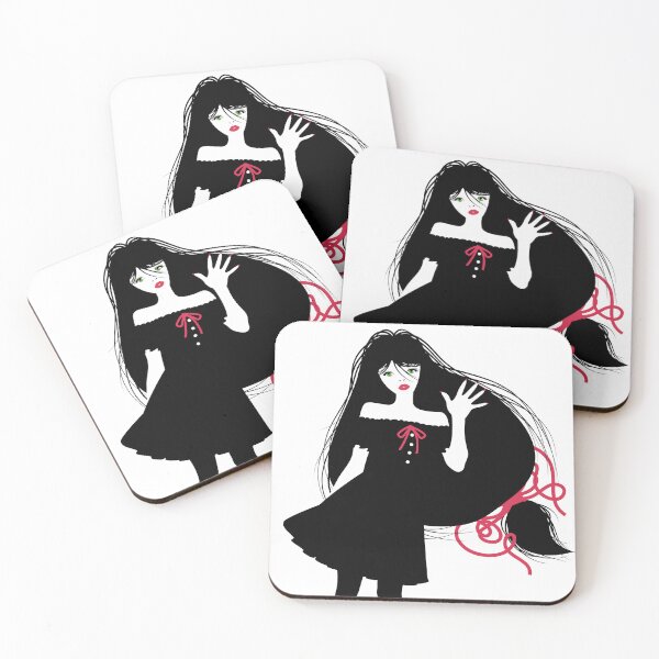 Item preview, Gothic girl in a black dress with long red hair designed and sold by Keltoi-art.