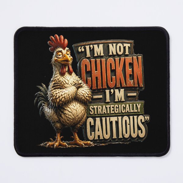 Item preview, I'm Not Chicken I'm Strategically Cautious Chicken designed and sold by Wilcox PhotoArt.