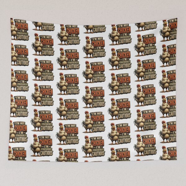 Item preview, I'm Not Chicken I'm Strategically Cautious Chicken designed and sold by Wilcox PhotoArt.