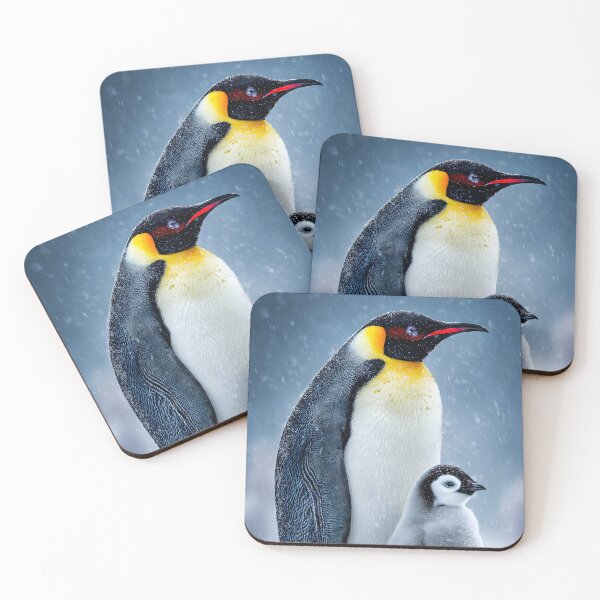 Item preview, Majestic Emperor Penguin with Adorable Chick designed and sold by Artessie.