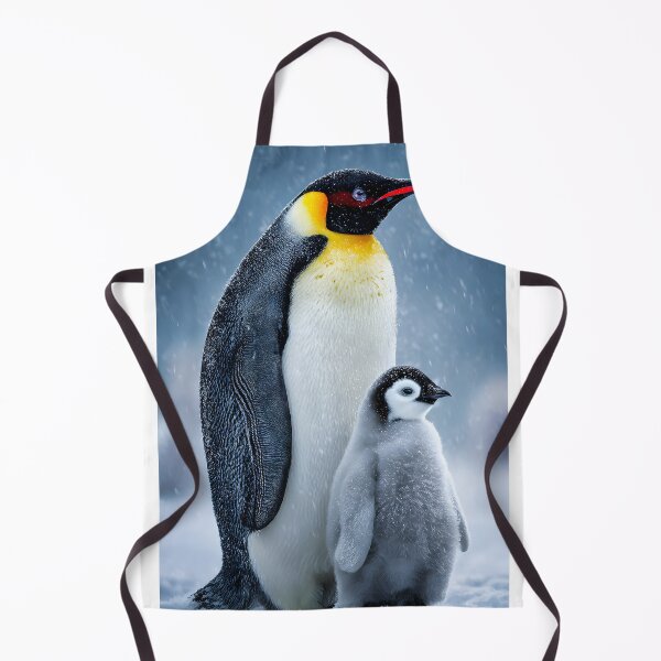 Item preview, Majestic Emperor Penguin with Adorable Chick designed and sold by Artessie.